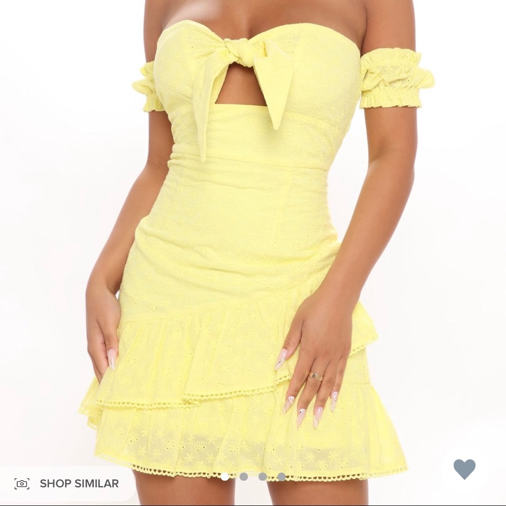 Fashion Nova Hold The Phone Eyelet Mini Dress